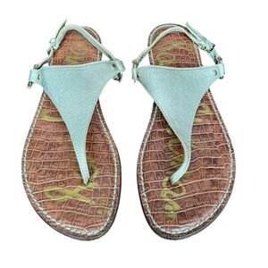 Sam Edelman Greta Women's Gold Thong Sandals Size 10